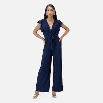 Elara Jumpsuit in Blue: front