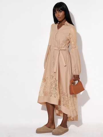 Robe-chemise MSN Collection en marron