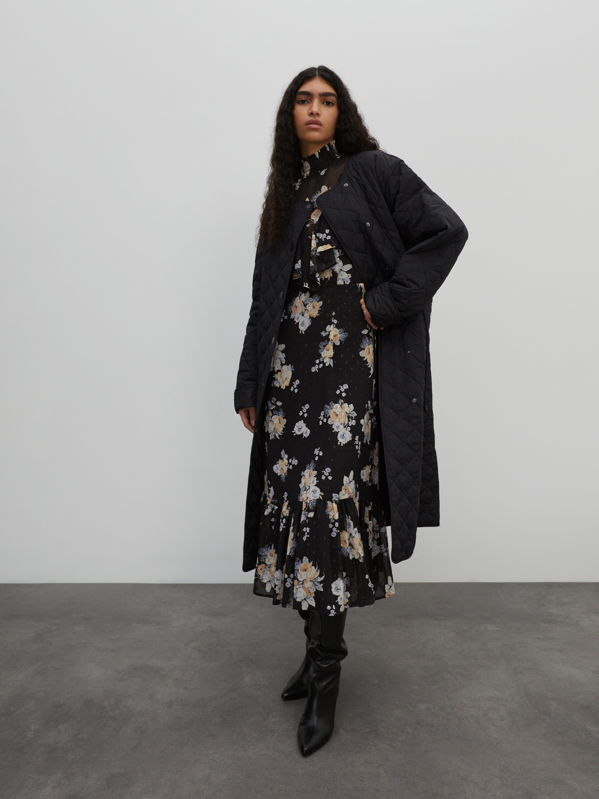 EDITED Producten Blousejurk 'Wiyana' Camel
