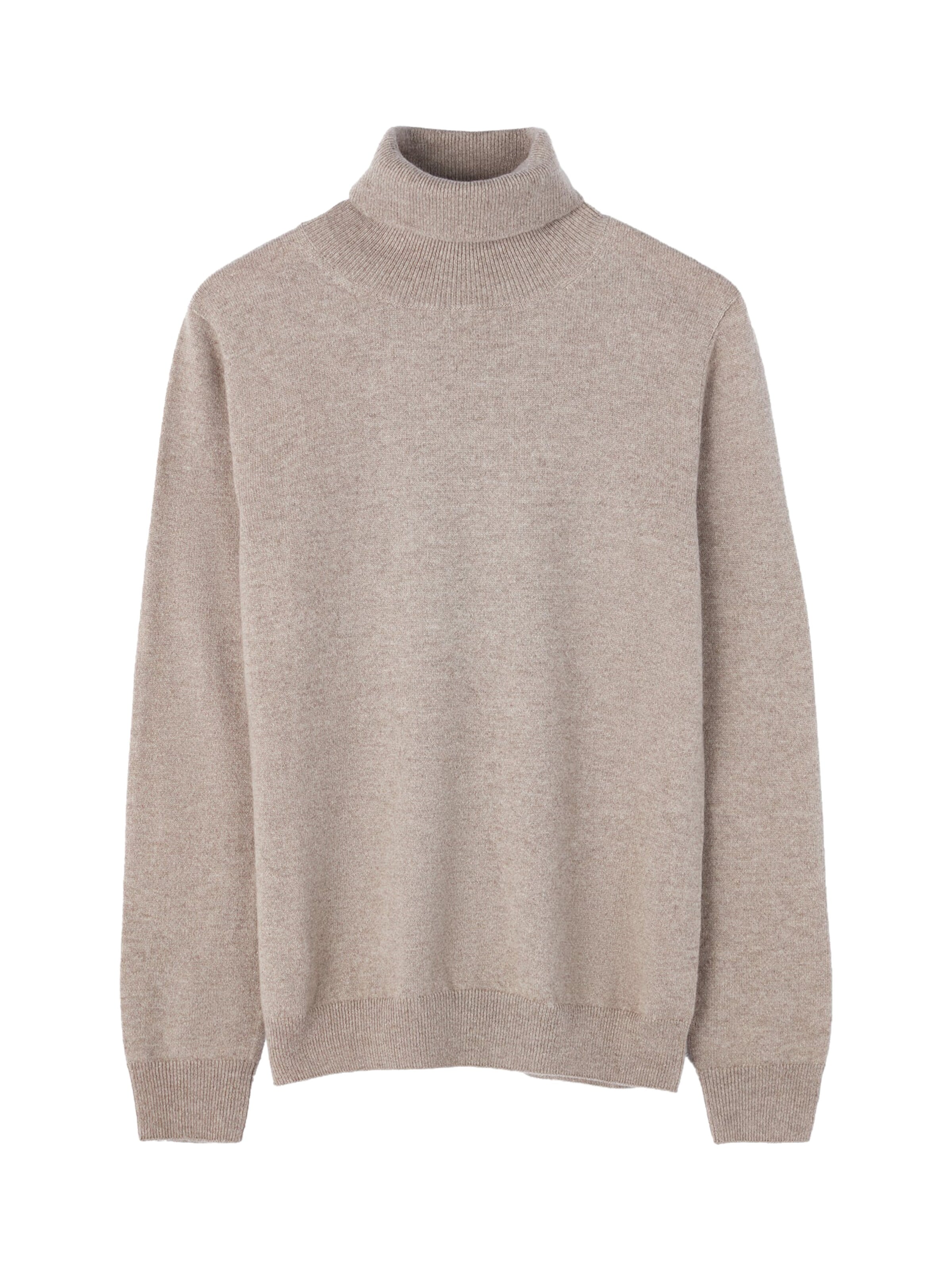 GOBI Cashmere - Jersey 'Women's Essential Cashmere Turtleneck Sweater' en gris: frente