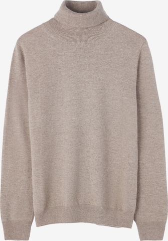 GOBI Cashmere - Jersey 'Women's Essential Cashmere Turtleneck Sweater' en gris: frente