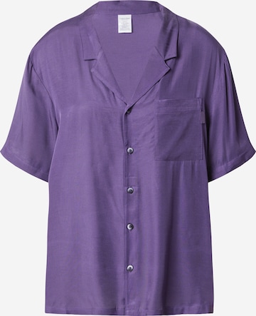 Chemise de nuit 'Pure Sheen' Calvin Klein Underwear en violet : devant