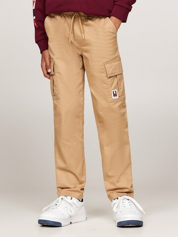 TOMMY HILFIGER Loosefit Broek in Beige: voorkant