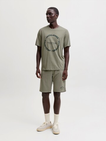 JACK & JONES Juoksupuku 'JJBENSON' värissä vihreä: etupuoli
