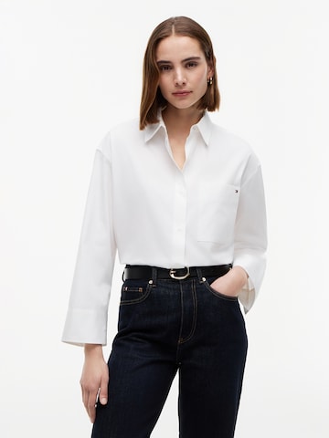 TOMMY HILFIGER Μπλούζα σε λευκό: μπροστά