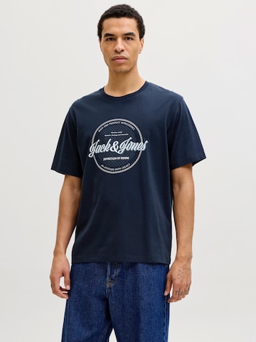 JACK & JONES T-shirt 'JJEDOVER' i beige: framsida