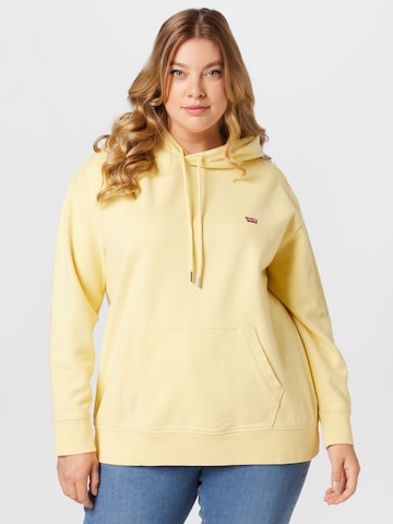 Levi's® Plus Tréning póló 'Standard Hoodie' - sárga: elől