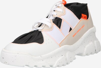 F_WD High-top trainers 'XP2_JUNK X' in Ecru / Light beige / Neon orange / Black, Item view