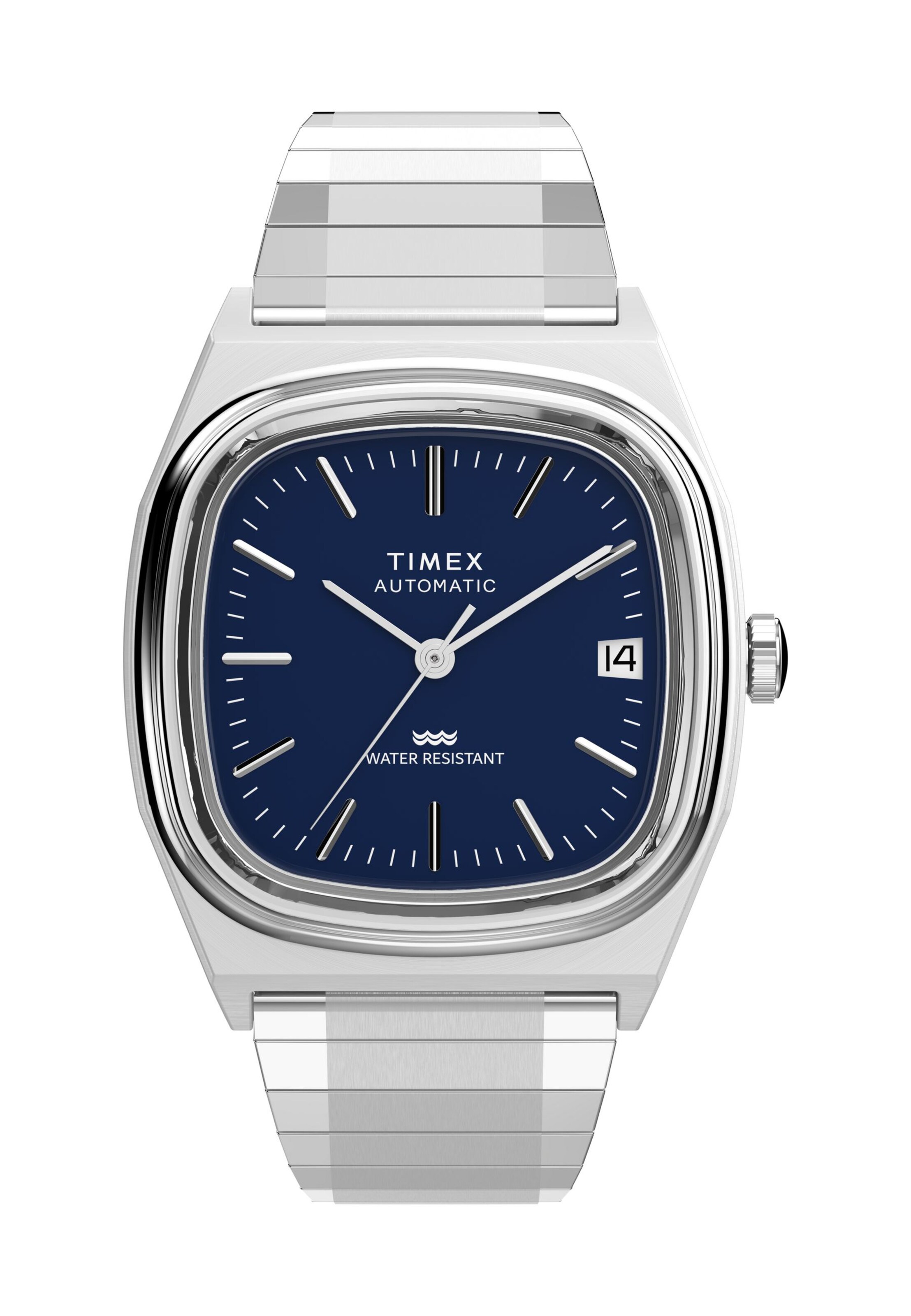 Orologio analogico 'Automatic 1983 E Line' di TIMEX in argento: frontale