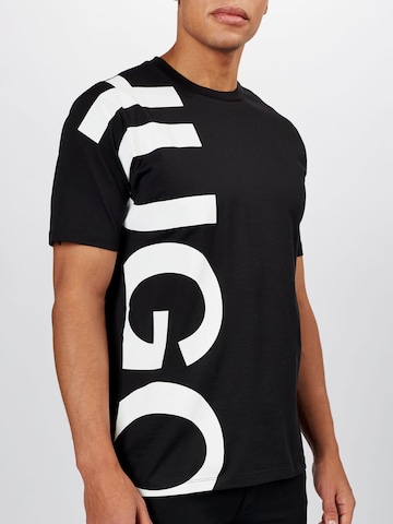 HUGO Shirt 'DAWS211' in Schwarz