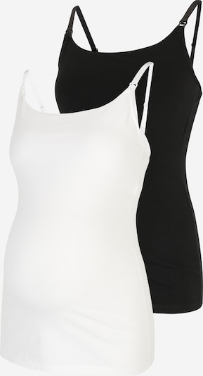 Lindex Maternity Unterhemd in schwarz / offwhite, Produktansicht