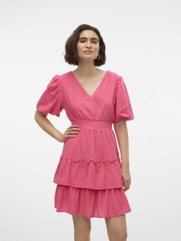 VERO MODA Kleid 'LARISA' in Pink: predná strana