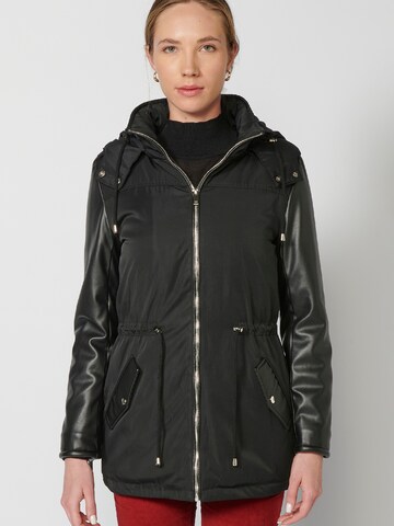 KOROSHI Between-Season Jacket in Black: front