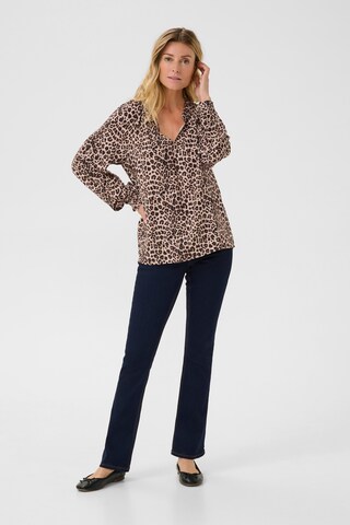 Cream Blouse 'CRTiah' in Brown