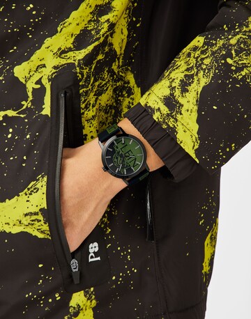 Plein Sport Analog Watch ' LEGEND ' in Green: front