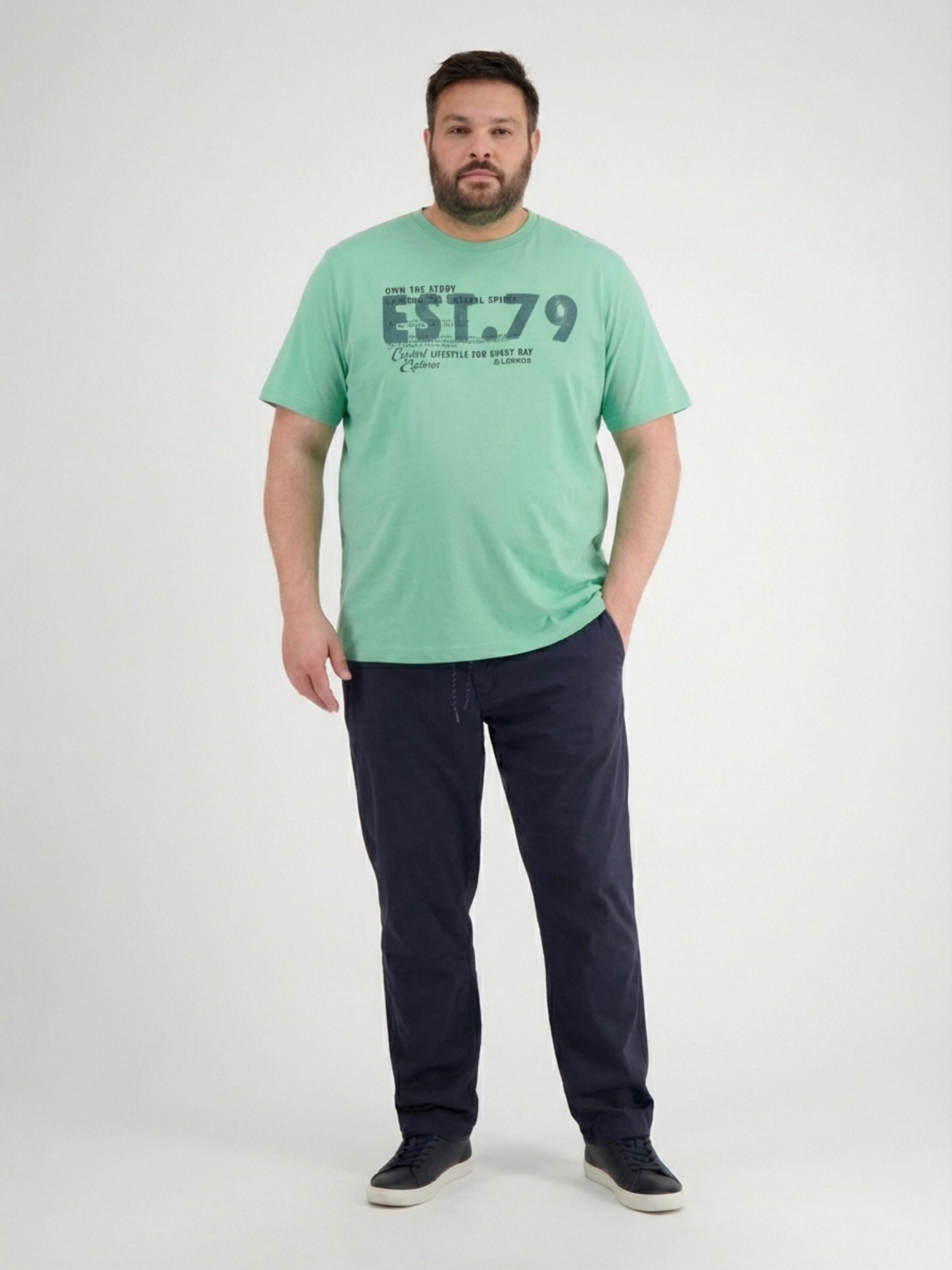 T-Shirt LERROS en vert : devant