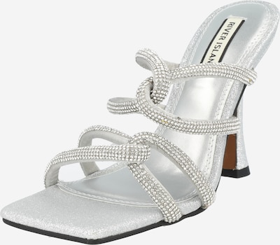 River Island Pantolette in silber, Produktansicht