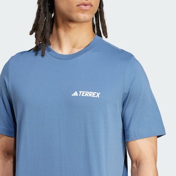 ADIDAS TERREX Funktionsshirt 'Mountain' in Blau