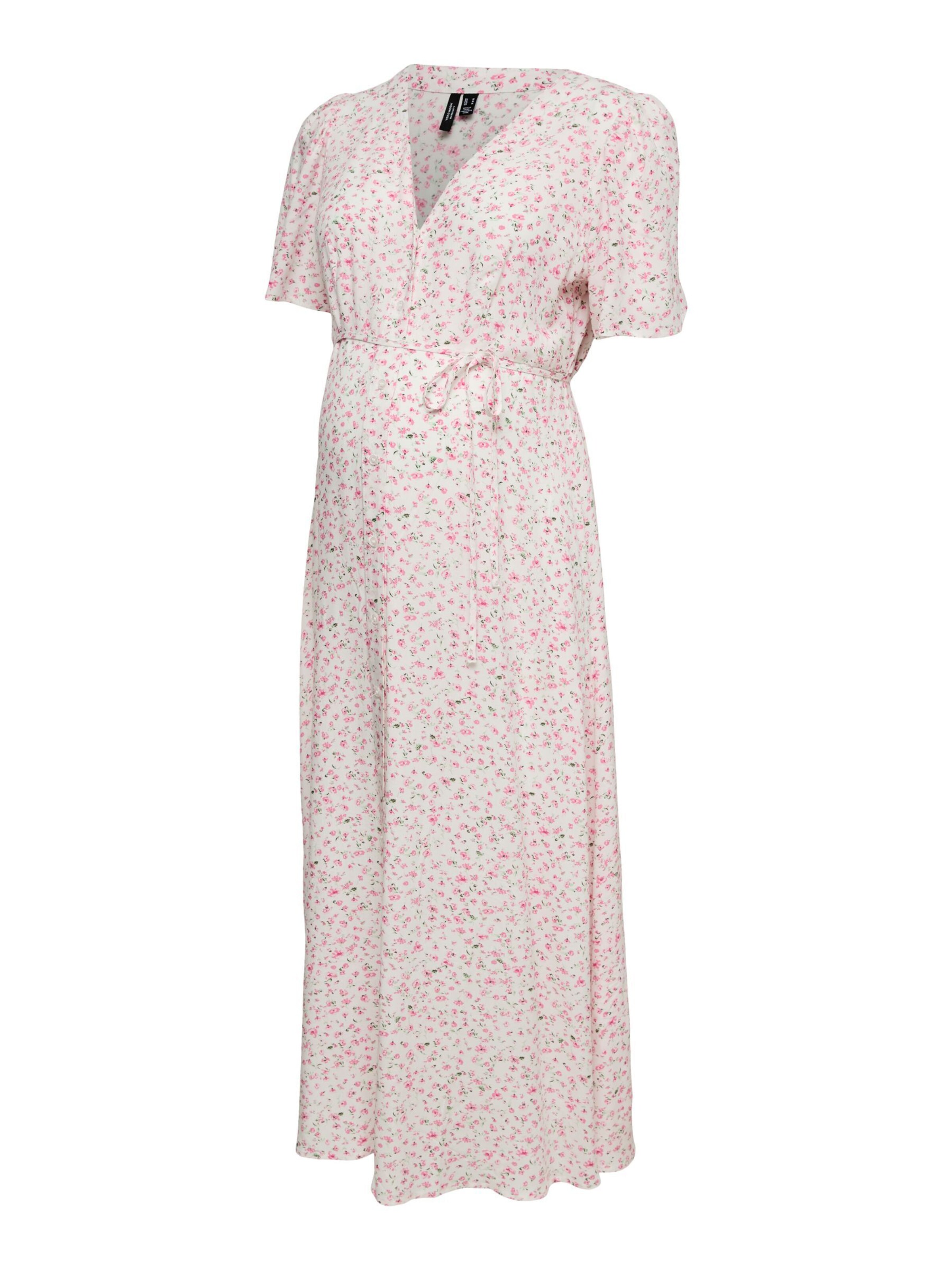 Robe 'VMMALBA' Vero Moda Maternity en blanc : devant