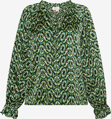 IZIA Blouse in Green: front
