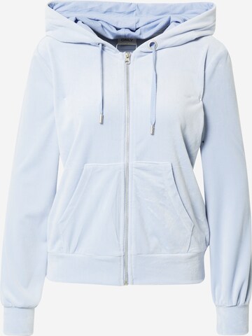 ONLY Zip-Up Hoodie 'LAYA' in Blue: front
