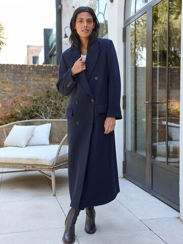 Next - Sobretudo meia-estação em azul: frente