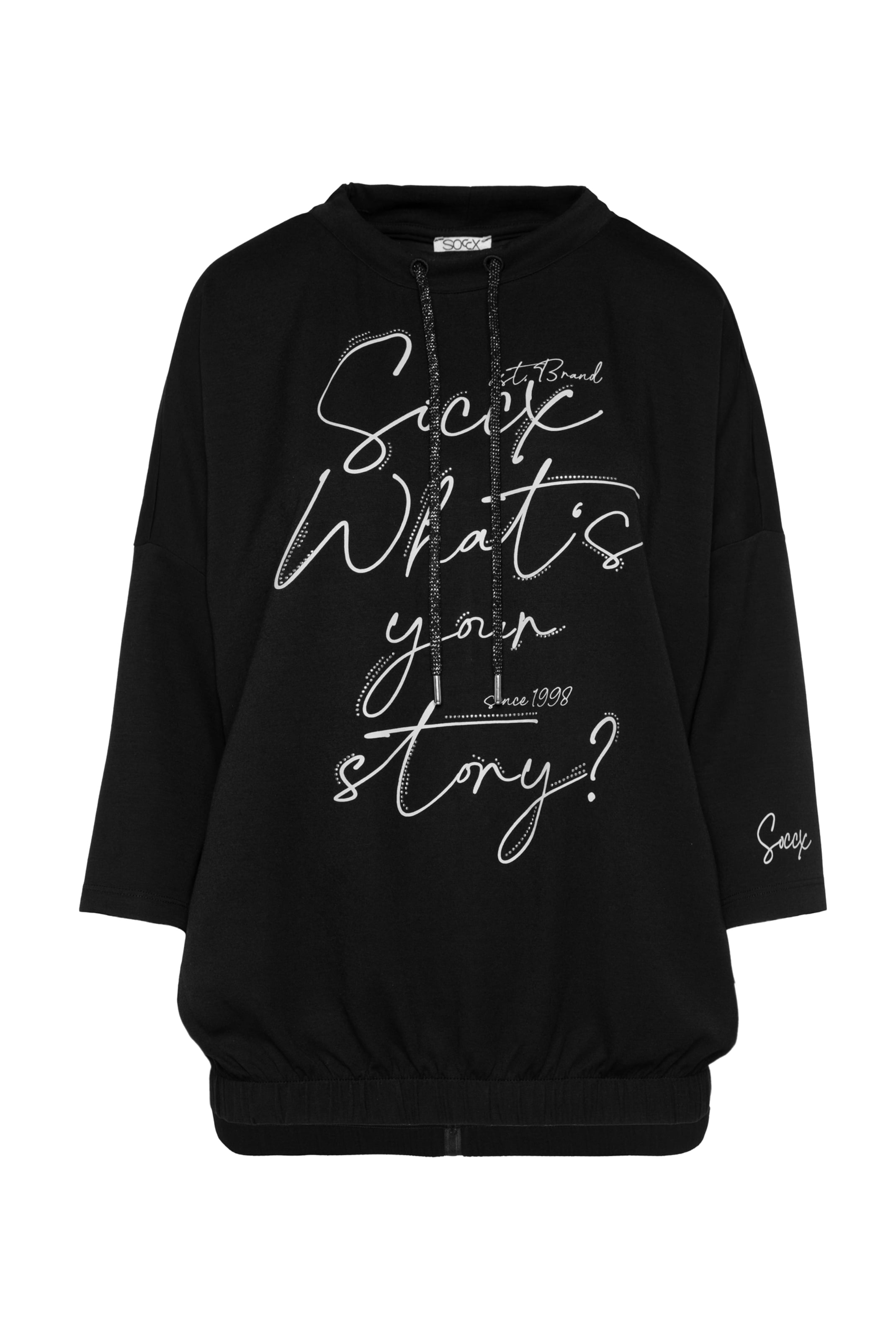 Soccx Суичър в черно: отпред