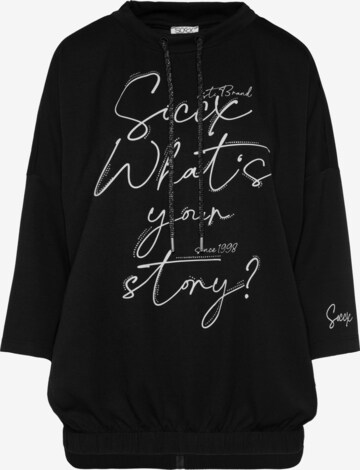 Sweat-shirt Soccx en noir : devant