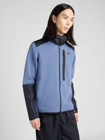 Nike Sportswear - Sudadera con cremallera 'Tech Fleece' en azul: frente