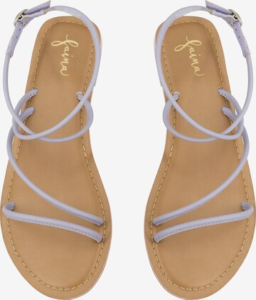 faina Sandalen met riem in Lila