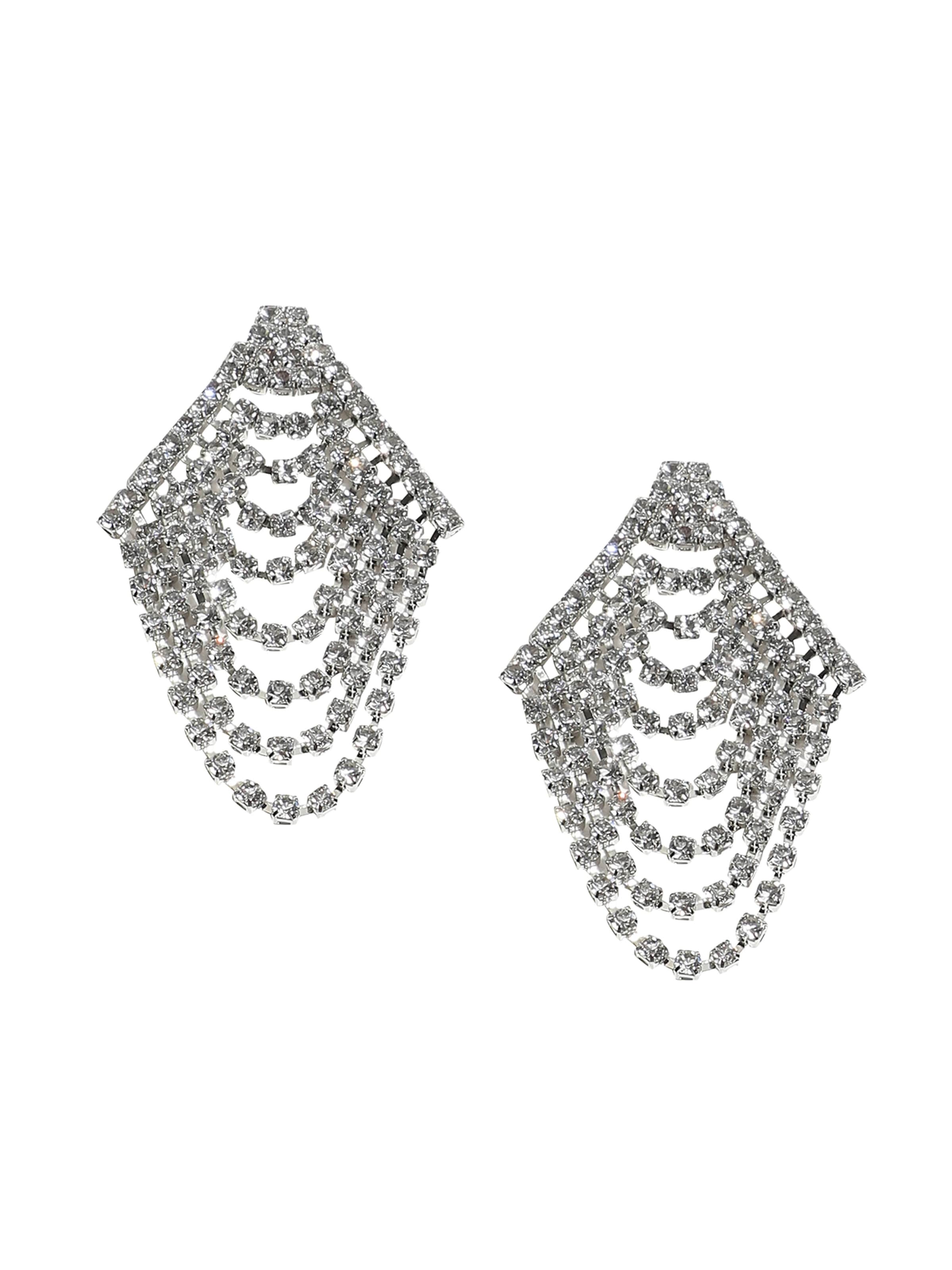 SOHI Örhängen ' Hasina ' i silver: framsida