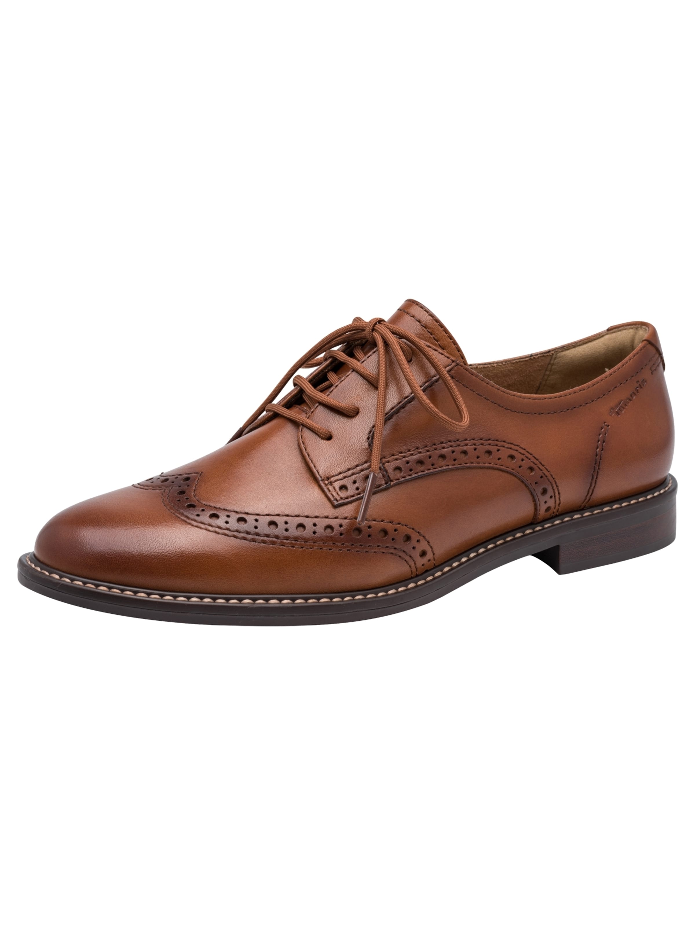 Tamaris Lace-up shoe in Brown: front