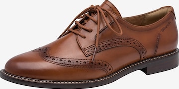 Scarpa stringata di Tamaris in marrone: frontale