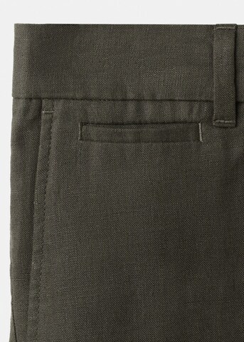MANGO MAN Slim fit Pants 'Carp' in Brown