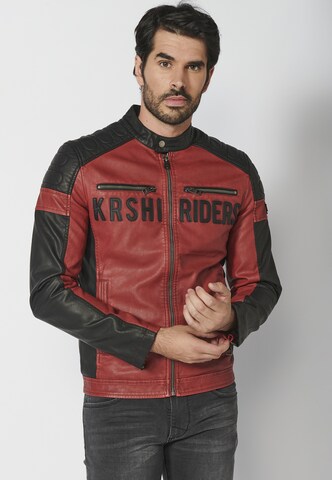 Veste mi-saison KOROSHI en rouge