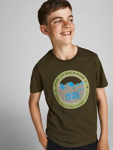 T-Shirt 'Bilo' Jack & Jones Junior en vert : devant