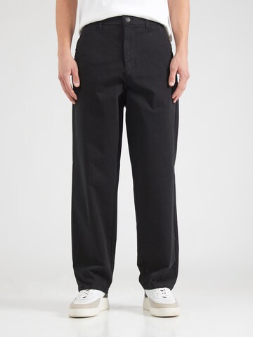 Loosefit Pantalon chino 'ONSPOWER' Only & Sons en noir : devant