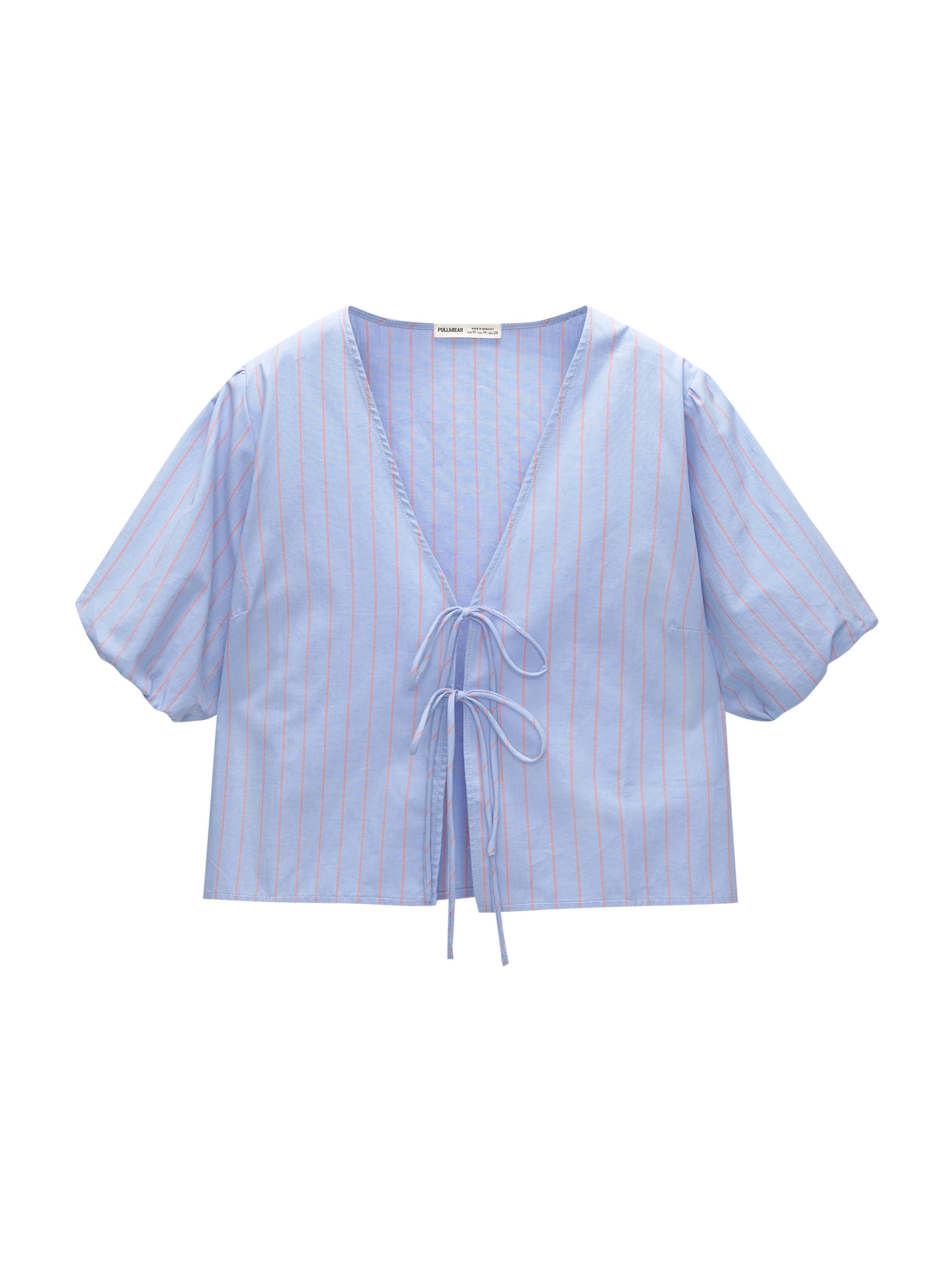 Pull&Bear Bluse in Blau: Vorderseite