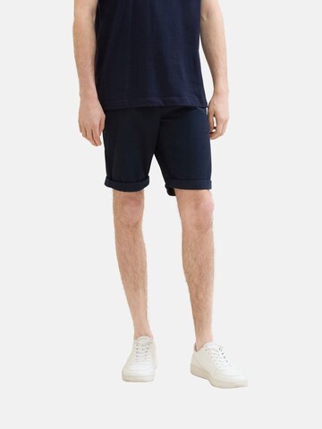 TOM TAILOR Regular Shorts in Blau: predná strana