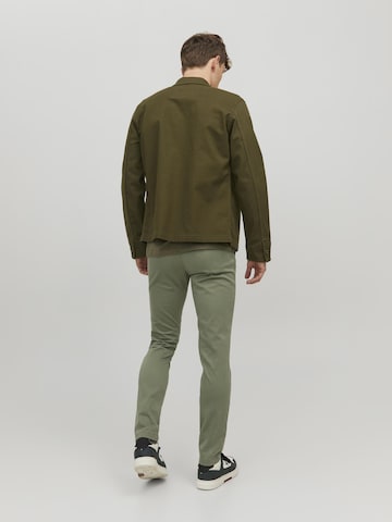 Coupe slim Pantalon chino 'JJIMarco JJBowie' JACK & JONES en vert