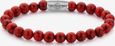Rebel & Rose Armband in rot / silber, Produktansicht