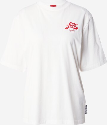 HUGO Shirt 'Dalonia' in White: front