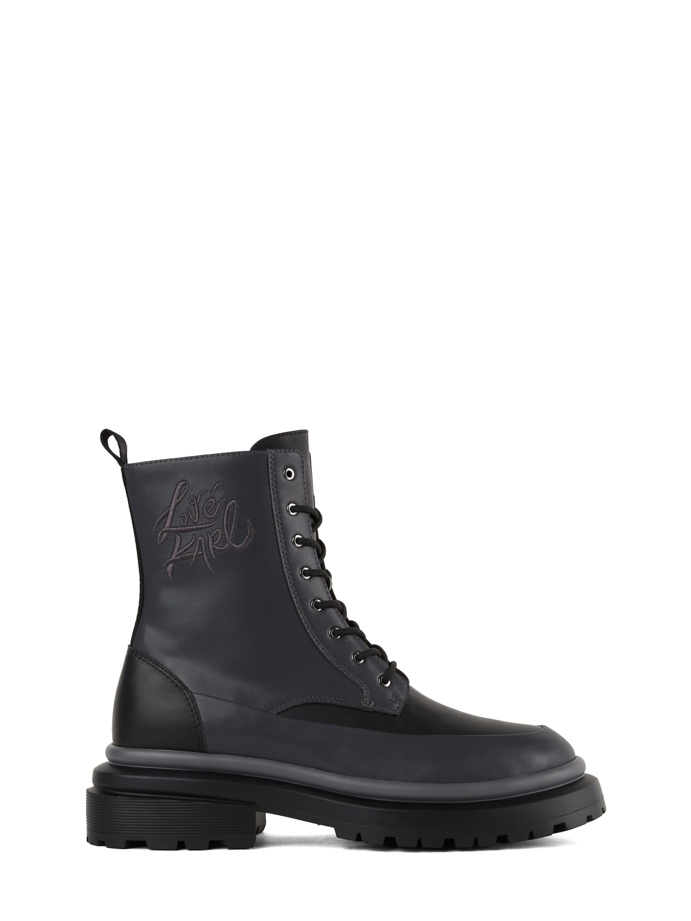 Bottines à lacets KARL LAGERFELD JEANS en noir