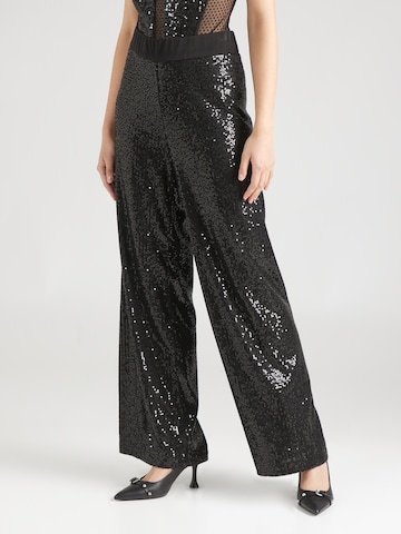 Wide Leg Pantalon 'FAYE' MAC en noir : devant