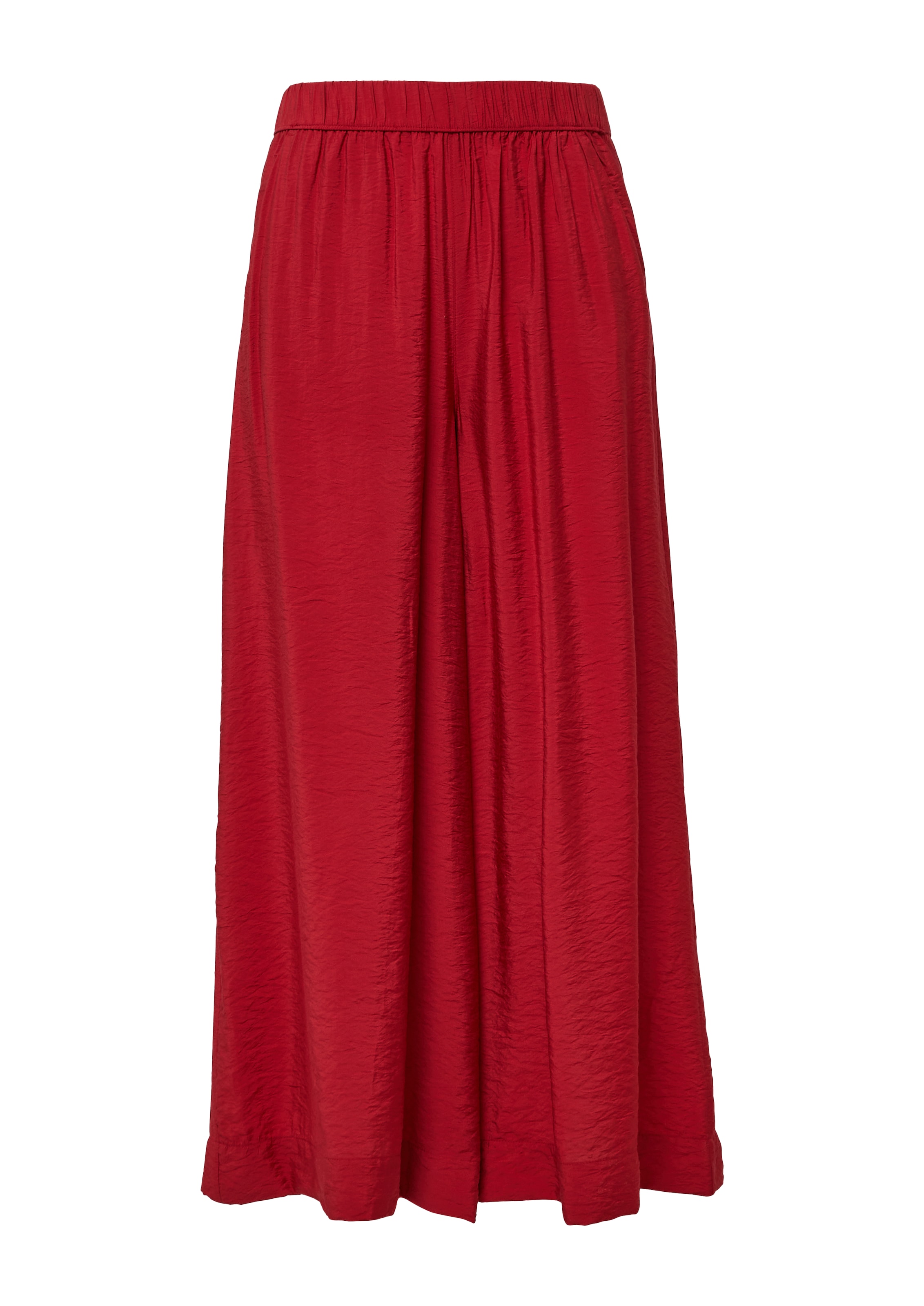 s.Oliver Wide Leg Hose in Rot: Vorderseite