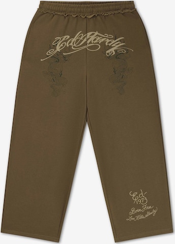 Ed Hardy Wide Leg Housut värissä vihreä: etupuoli