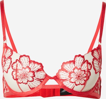 Bluebella T-shirt Bra 'Catalina' in Red: front