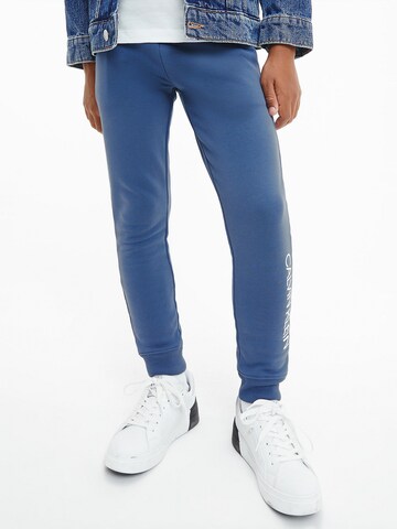 Calvin Klein Jeans Tapered Broek in Blauw