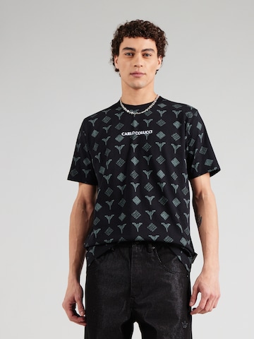 Carlo Colucci T-shirt 'Falchi' i svart: framsida