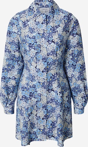 EDITED Košilové šaty 'Dalia' – modrá: přední strana
